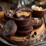 Four variations of homemade Reese’s cups