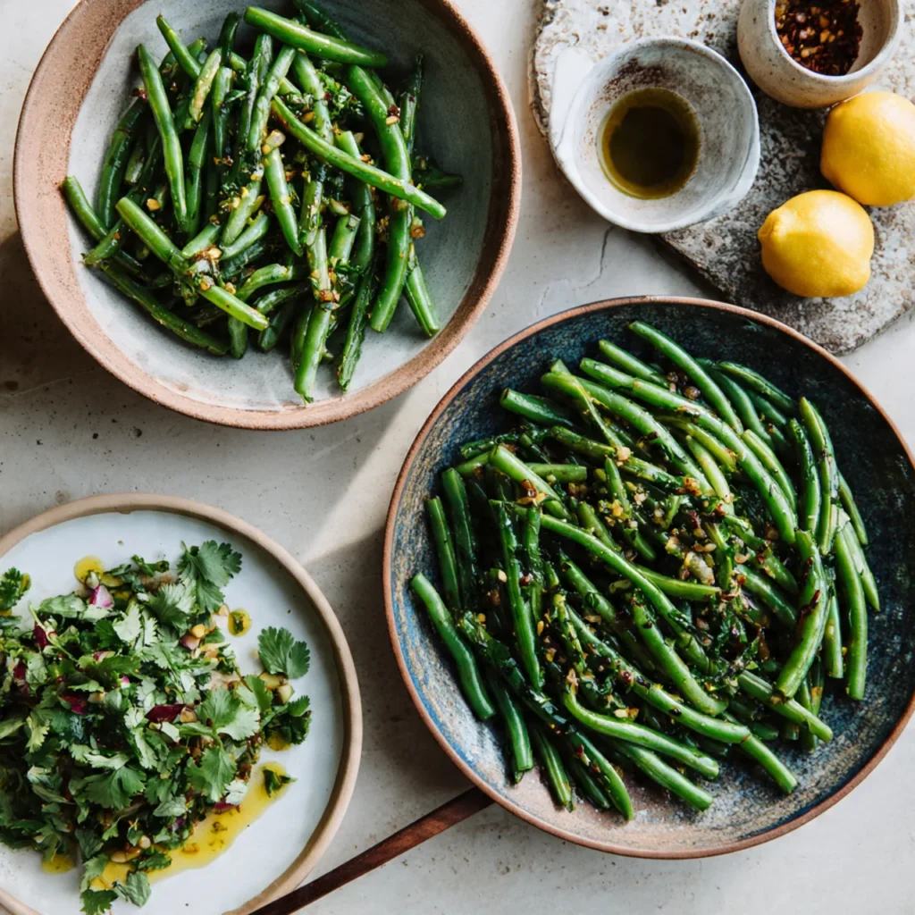 5 Ingredient Garlic and Cilantro Green Beans with EVOO – Quick & Flavorful 11 Serving variations of garlic and cilantro green beans
