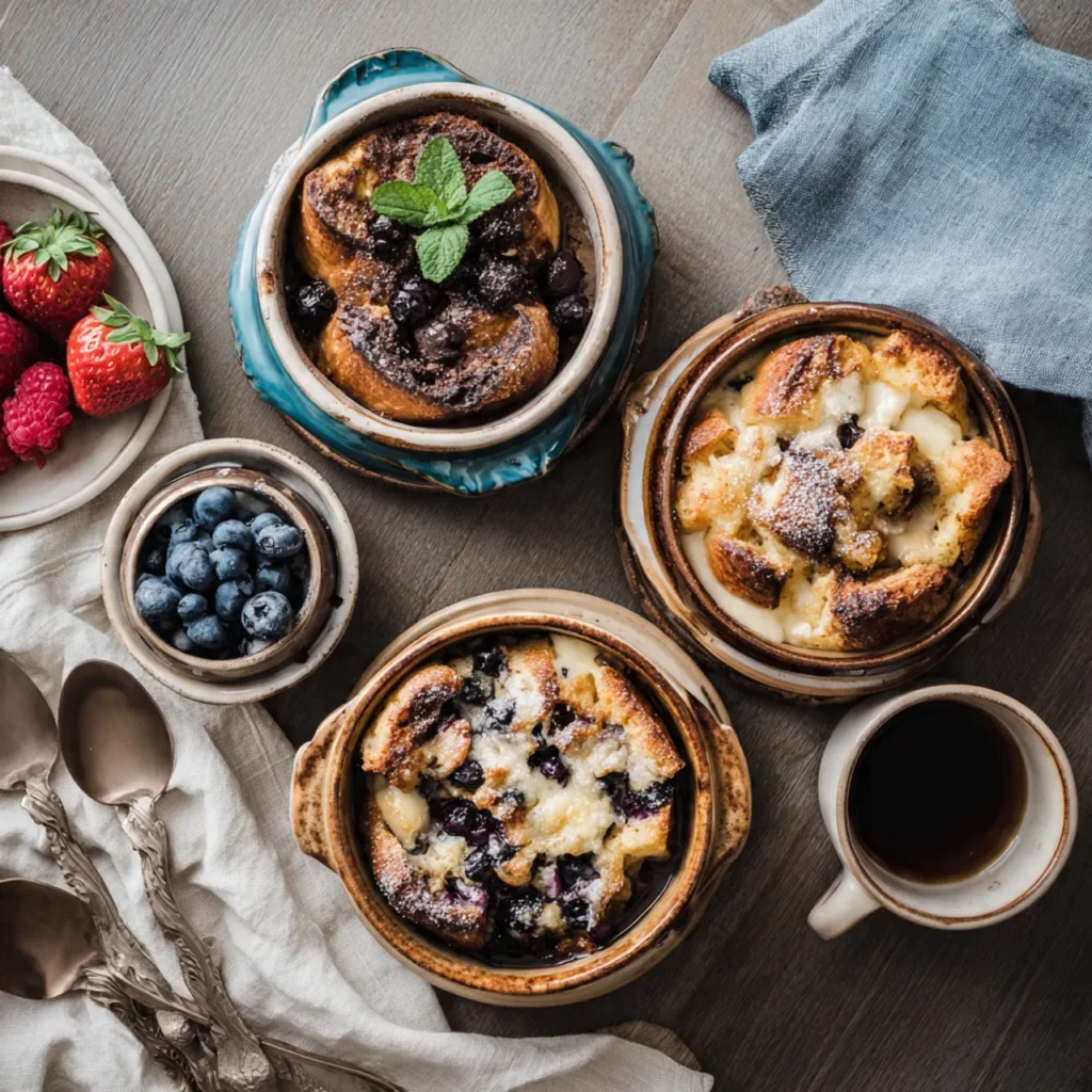Variations of sourdough French toast casserole