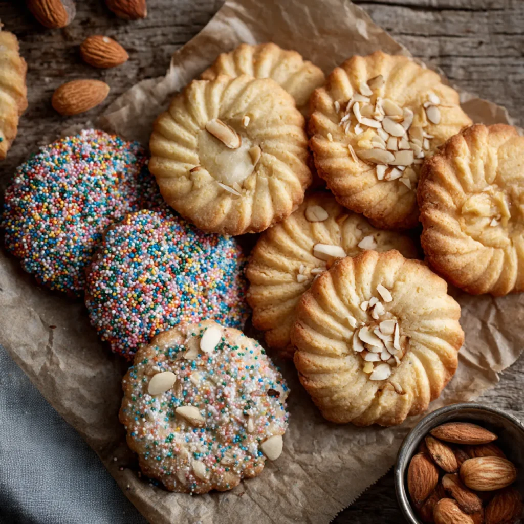 Danish Butter Cookies Classic close-up on plate