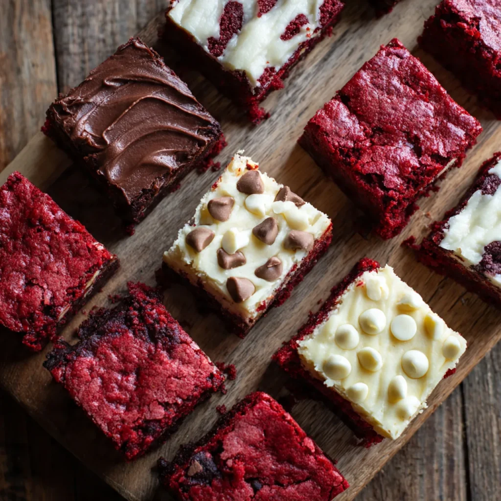 Variations of Red Velvet Brownies