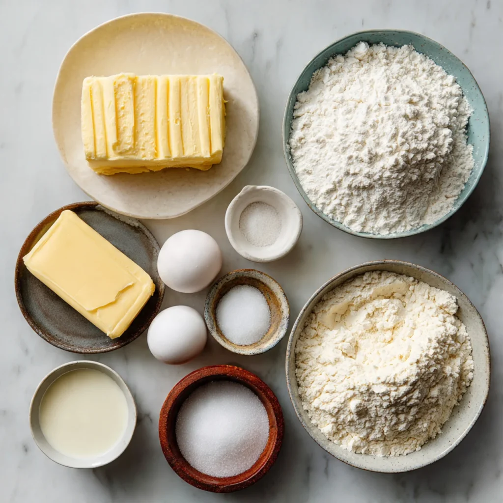 Ingredients for Danish Butter Cookies Classic