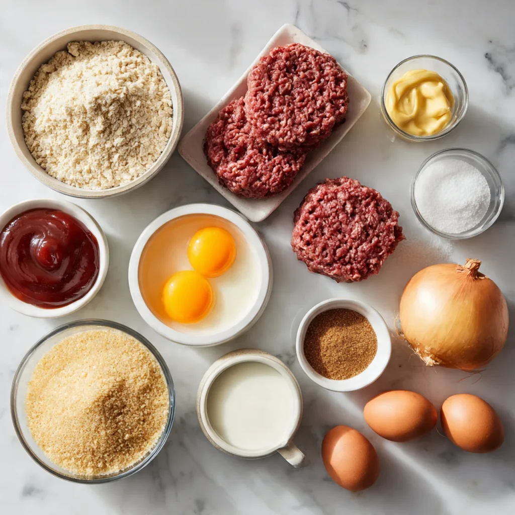 Ingredients for meatloaf recipes