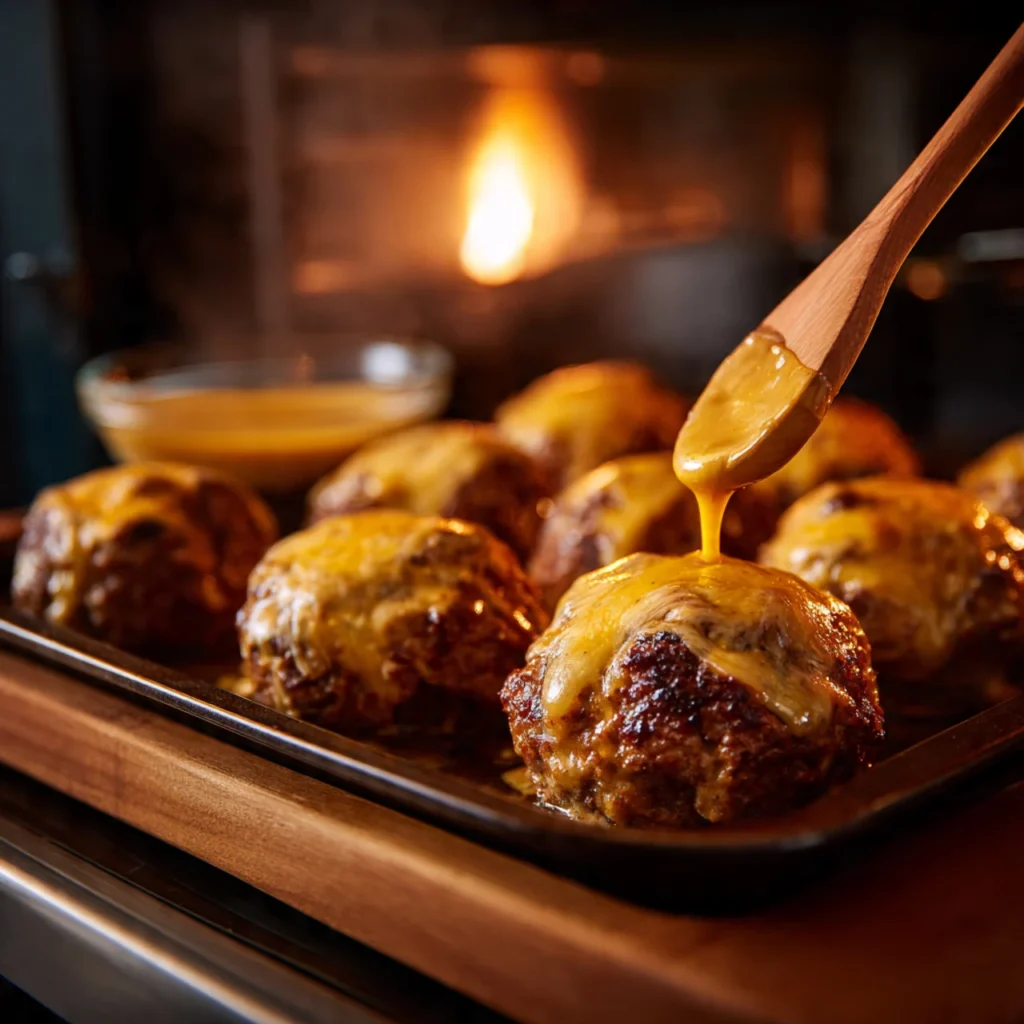 Baking Bang-Bang Melty Bacon Cheddar Stuffed Meatloaf Bombs