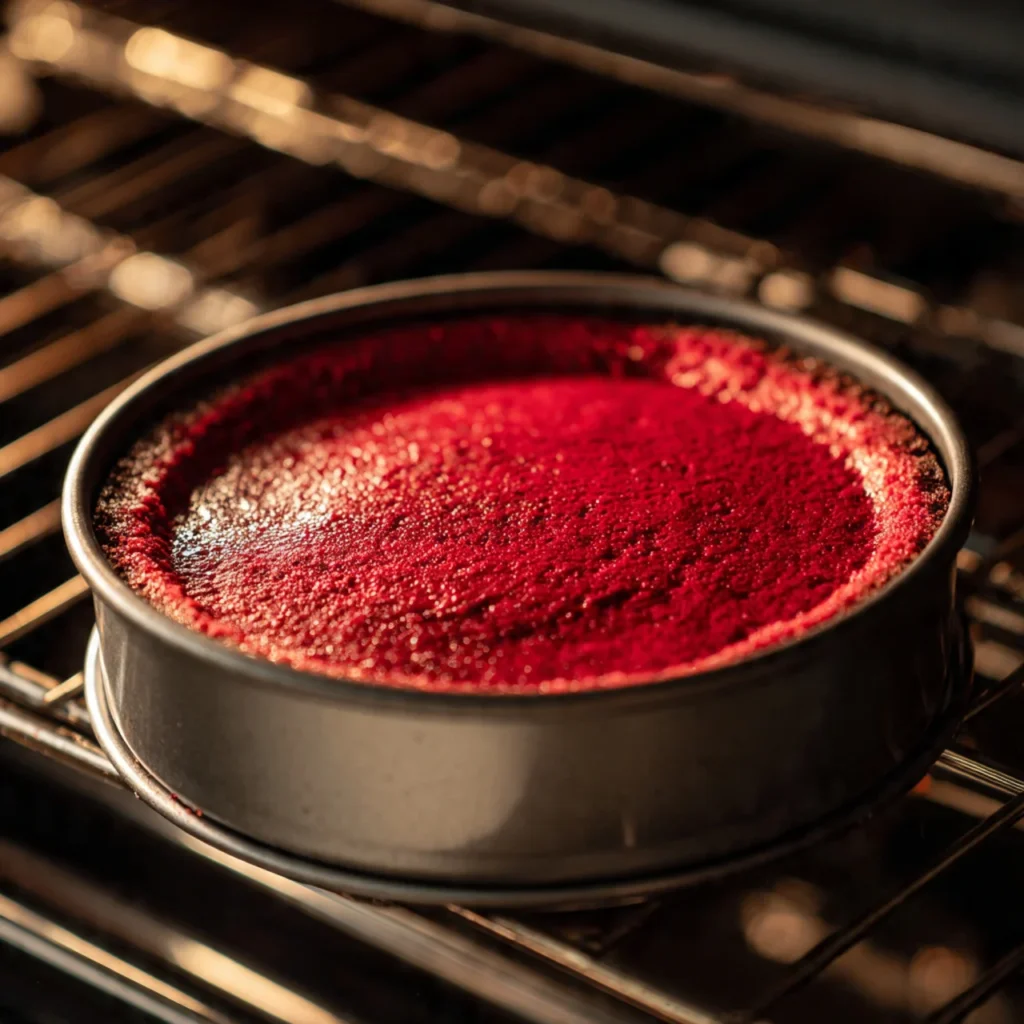 Ingredients for red velvet Oreo cheesecake