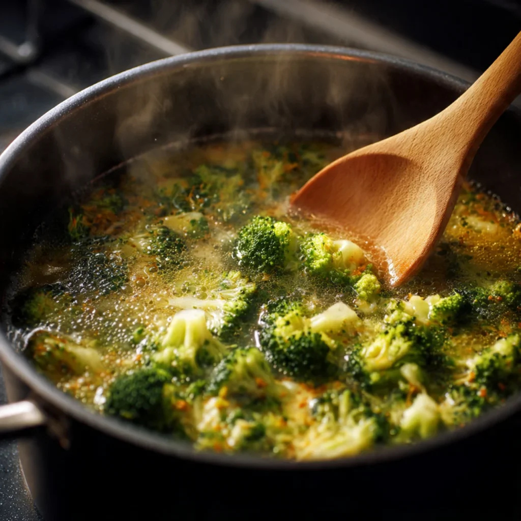 Cottage Cheese Broccoli Cheddar Soup – Creamy, Healthy, High Protein 10 Cooking cottage cheese broccoli cheddar soup