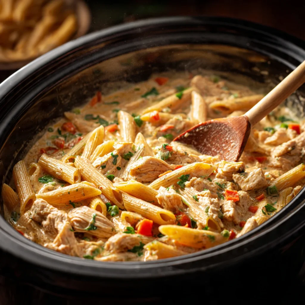 Crock Pot Creamy Cajun Chicken Pasta – Easy & Family-Friendly 7 Cooking Crock Pot Creamy Cajun Chicken Pasta in slow cooker