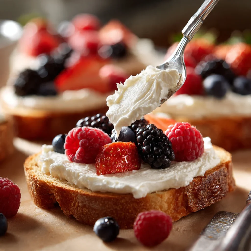 Easy Sweet Ricotta Toast for Breakfast or Brunch 10 Spreading ricotta on toast