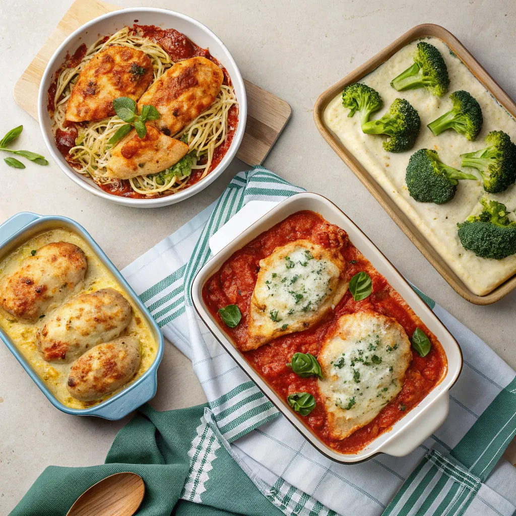 Flavorful Baked Ricotta Chicken with Lemon and Parmesan 11 Four variations of baked ricotta chicken