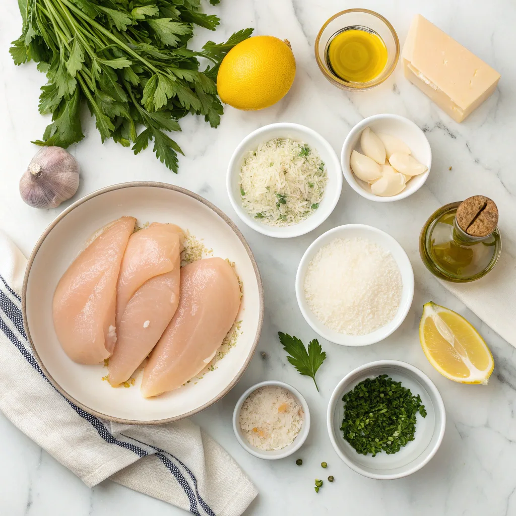 Flavorful Baked Ricotta Chicken with Lemon and Parmesan 9 Ingredients for baked ricotta chicken