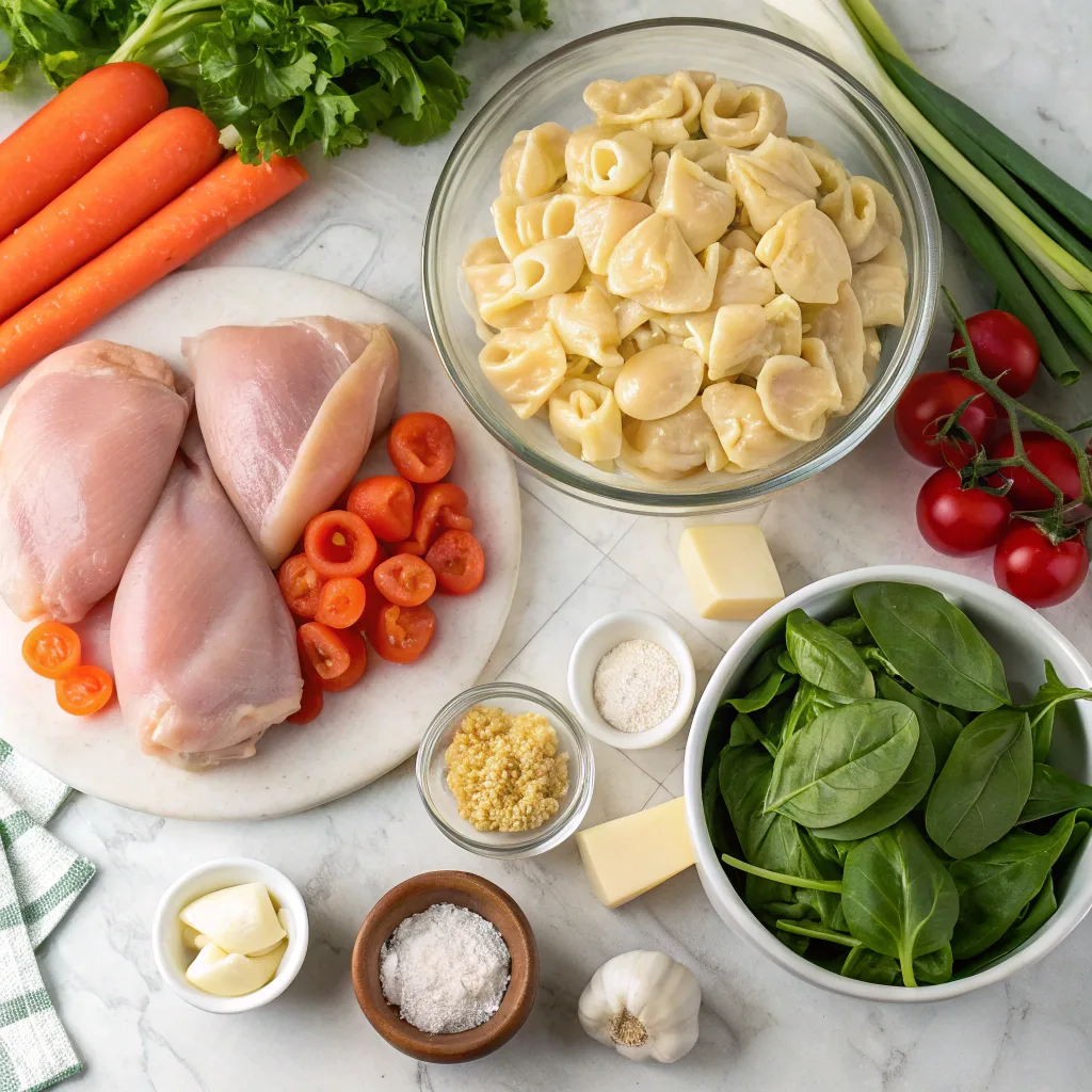 Crockpot Chicken Tortellini Soup – Creamy, Easy, and Family-Friendly 9 Ingredients for crockpot chicken tortellini soup