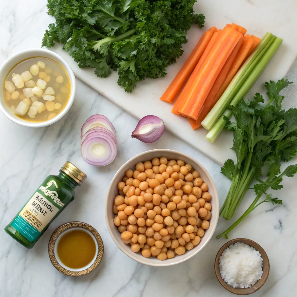 Tuscan Chickpea Soup with Kale – Hearty and Healthy 9 Ingredients for Tuscan chickpea soup