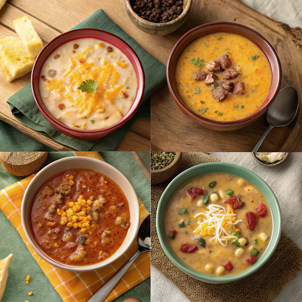 Four cowboy soup variations