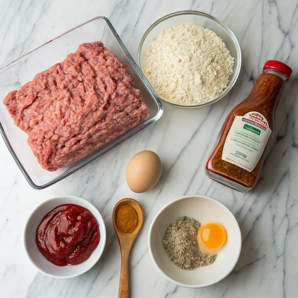 Ingredients for 4 Ingredient Meatloaf