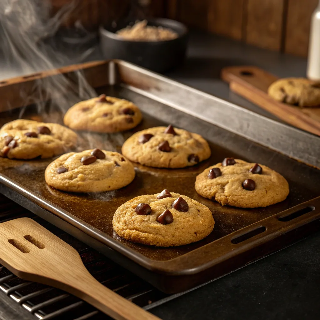 Baking espresso chocolate chip cookies