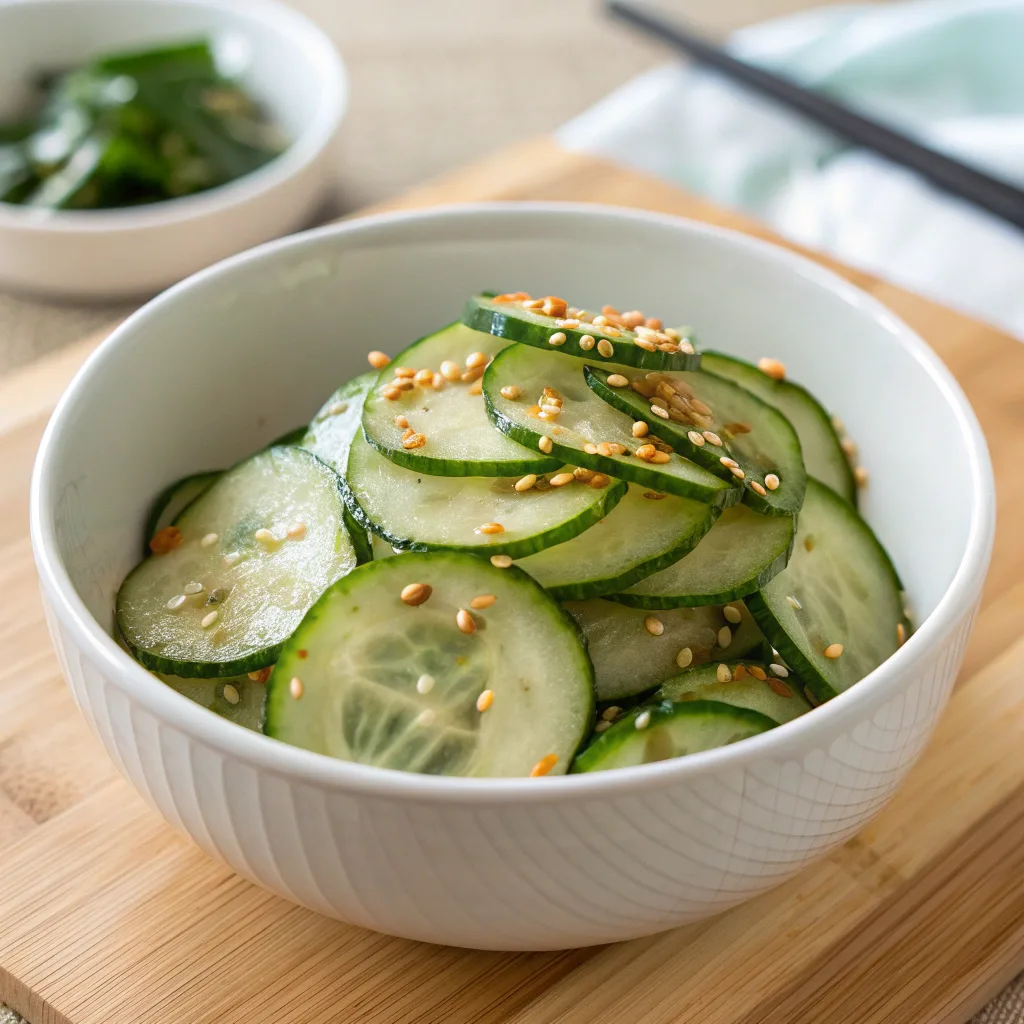 Japanese cucumber salad sunomono