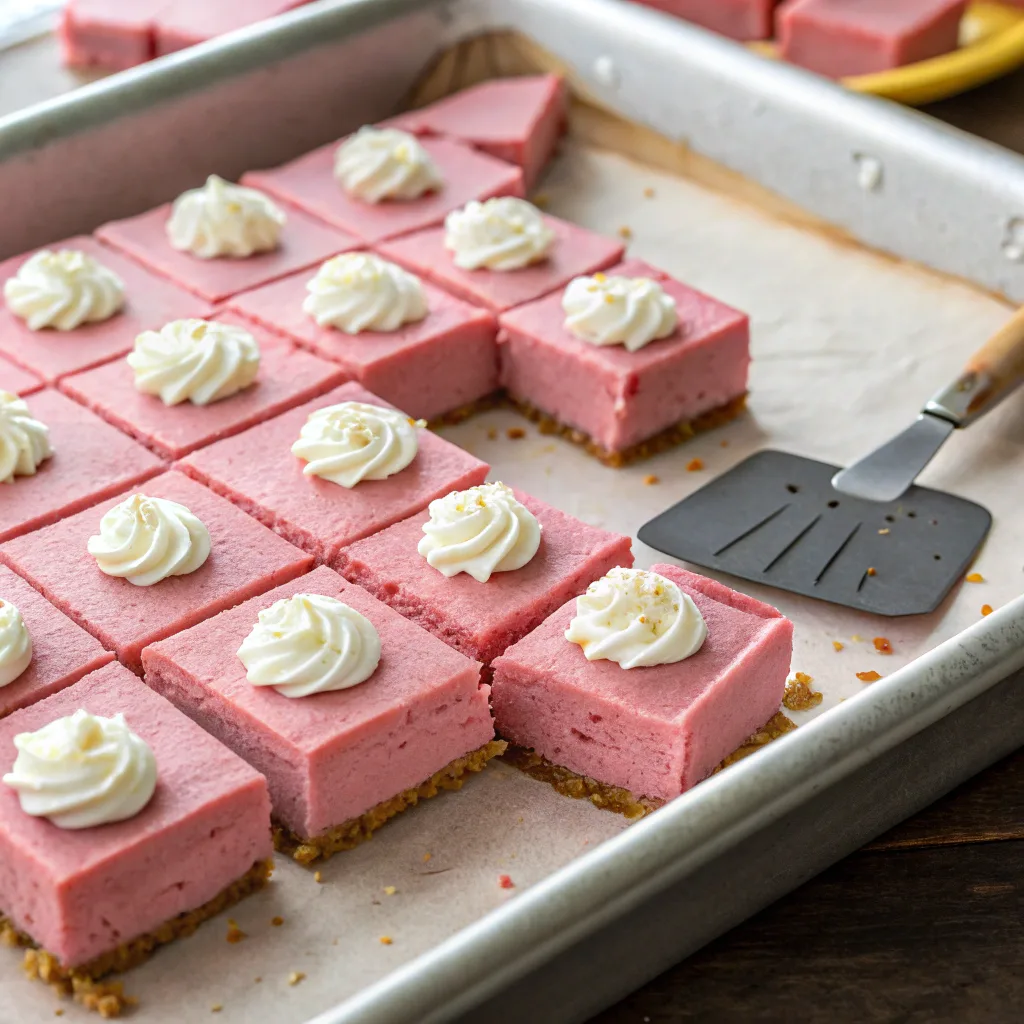 Pink Velvet Cheesecake Bites: Quick and Easy Dessert 10 Assembling pink velvet cheesecake bites