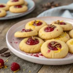 Raspberry Cookies Recipe: Soft, Sweet, and Easy to Make 12 Close-up of raspberry thumbprint cookie with jam