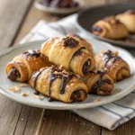 Rugelach – Quick and Tasty Crescent Pastries at Home 12 Golden-brown Rugelach crescents on parchment
