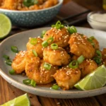 Crispy Bang Bang Shrimp with creamy sauce