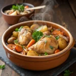 French Chicken Casserole served hot