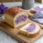 Ube Milk Bread Loaf – Perfect Breakfast or Snack 12 Soft fluffy ube milk bread