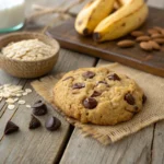 Healthy Chocolate Chip Cookies – Soft, Chewy & Guilt-Free 12 Healthy chocolate chip cookie on rustic wooden surface