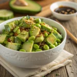 Cucumber Edamame Salad – Quick, Healthy, and Delicious Recipe 12 Cucumber Edamame Salad served in a bowl