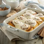 Cream Cheese Frosting for Cinnamon Rolls – Quick Homemade 12 Cream cheese frosting for cinnamon rolls close up