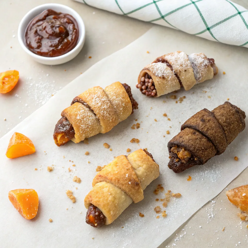 Rugelach – Quick and Tasty Crescent Pastries at Home 11 Four Rugelach variations