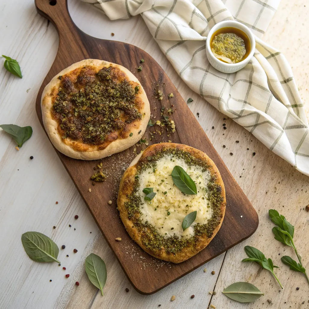 Zaatar Manakeesh with cheese and plain