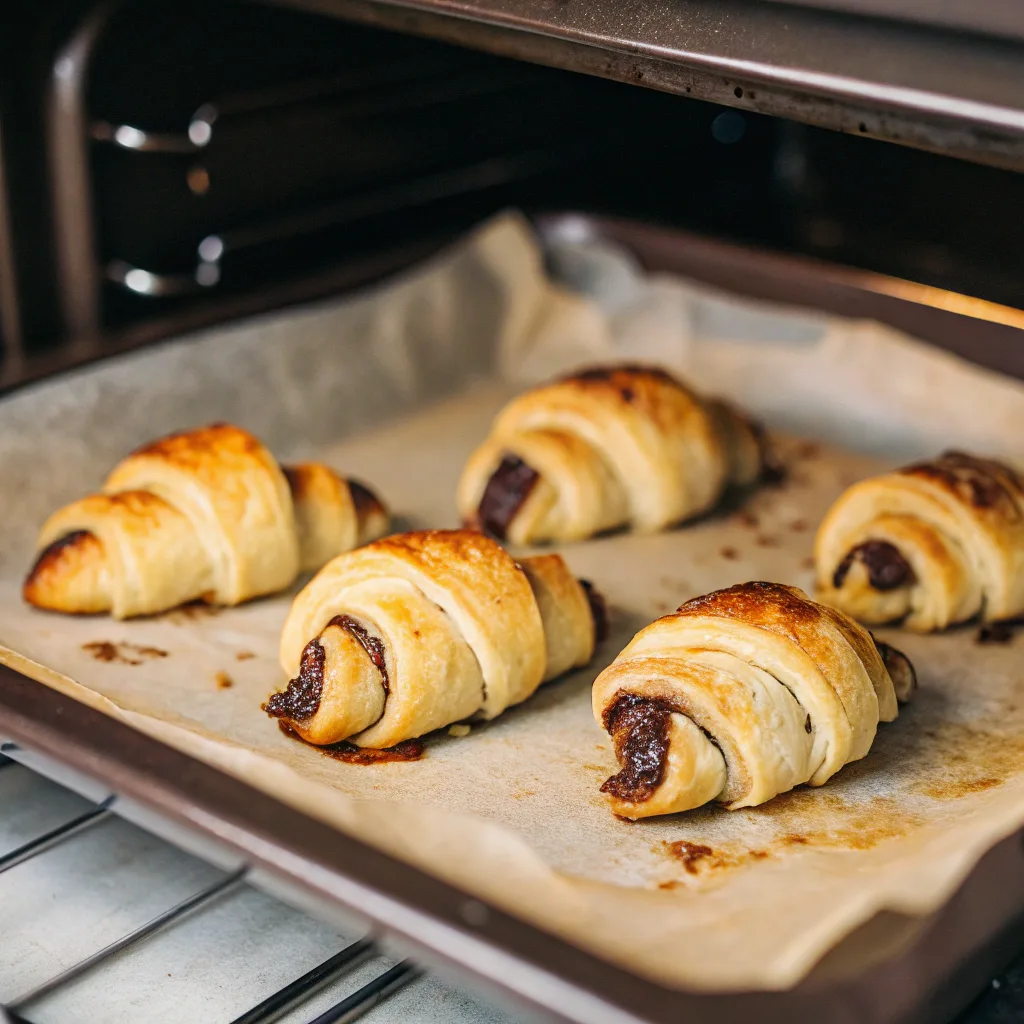 Rugelach – Quick and Tasty Crescent Pastries at Home 10 Baking Rugelach in the oven