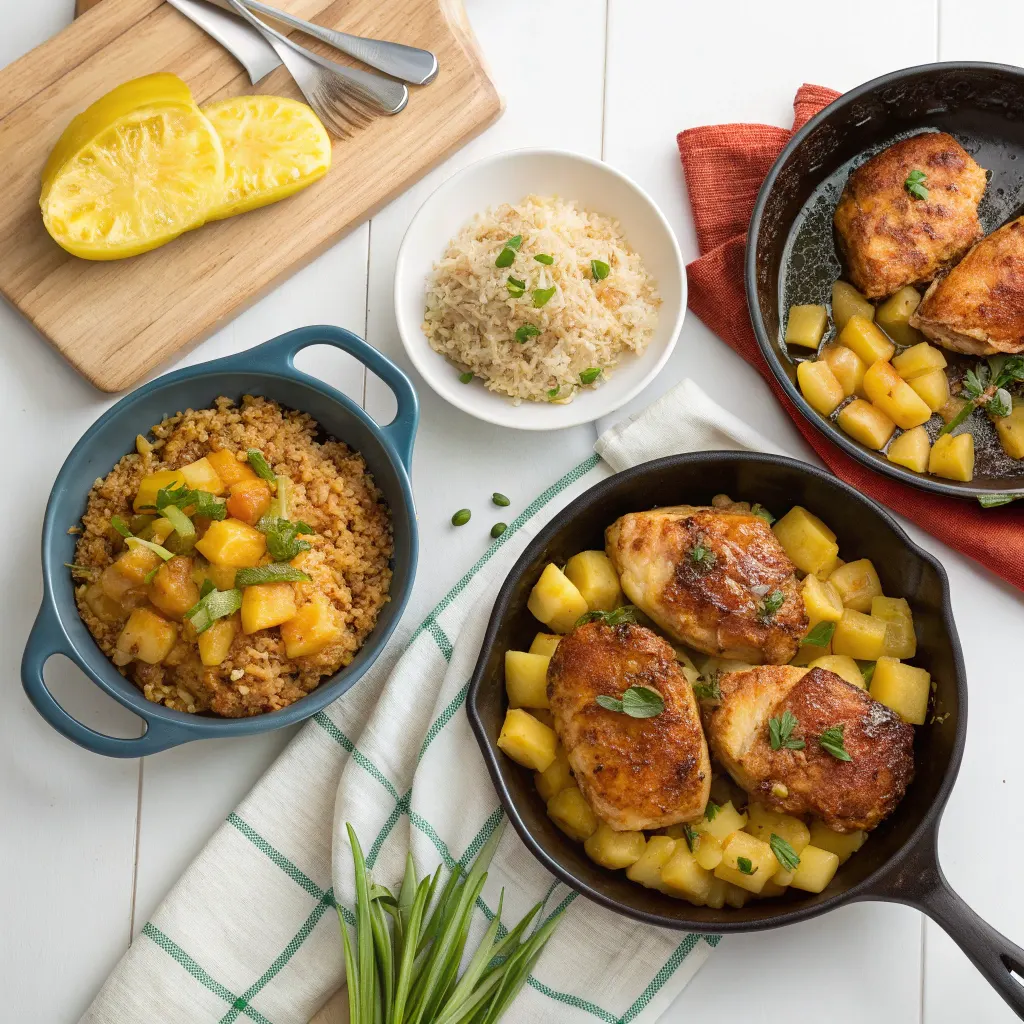 Brown Sugar Pineapple Chicken – Hawaiian-Inspired Dinner Recipe 11 Four variations of Brown Sugar Pineapple Chicken