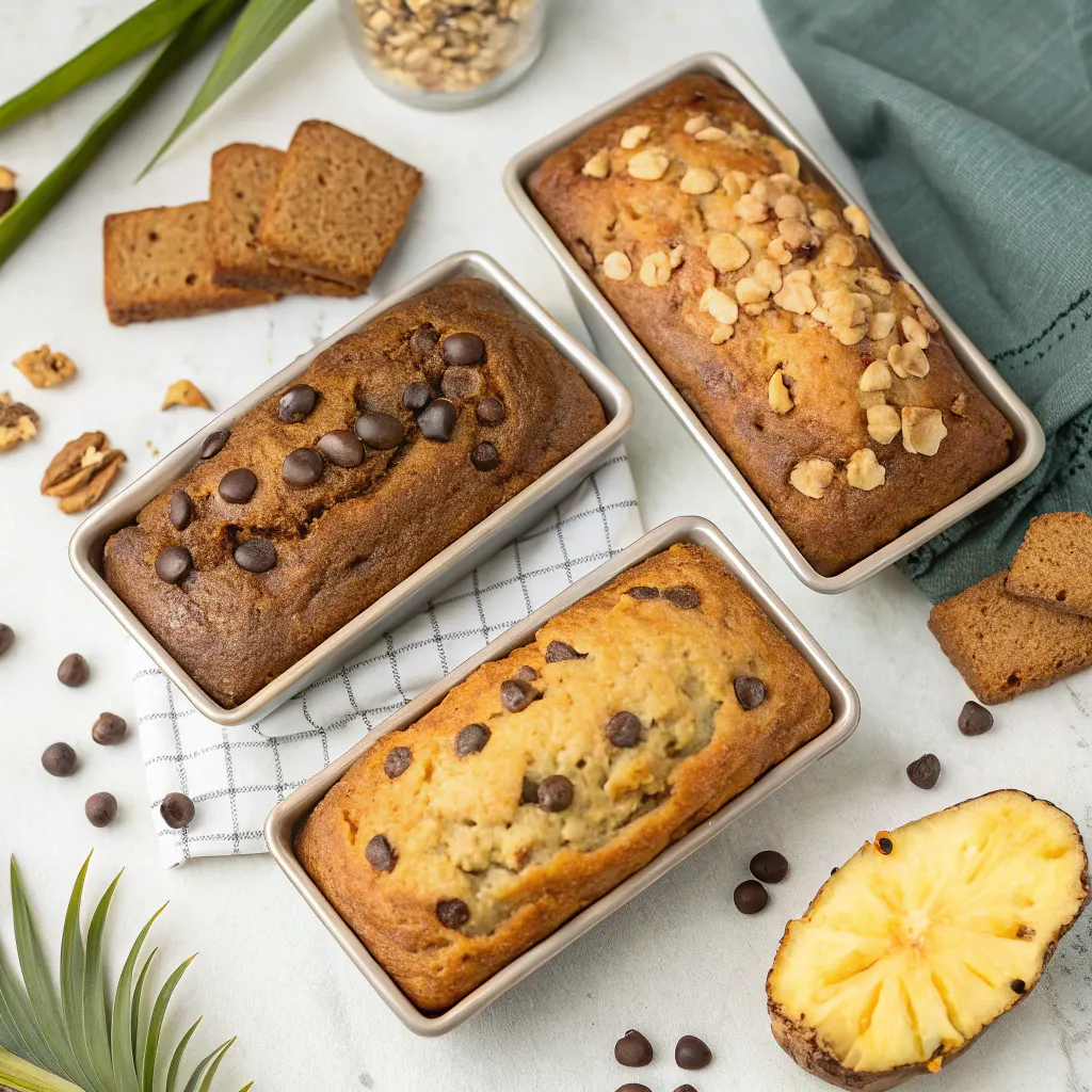 Moist Hawaiian Banana Bread with Coconut & Pineapple 11 Four variations of Hawaiian Banana Bread
