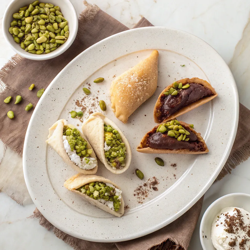 Qatayef Asafiri filling variations