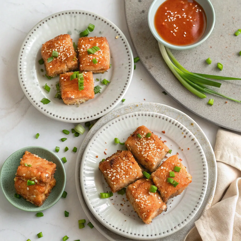 Crispy Bang Bang Salmon Bites – Healthy & Delicious Salmon Recipe 11 Three variations of crispy bang bang salmon bites