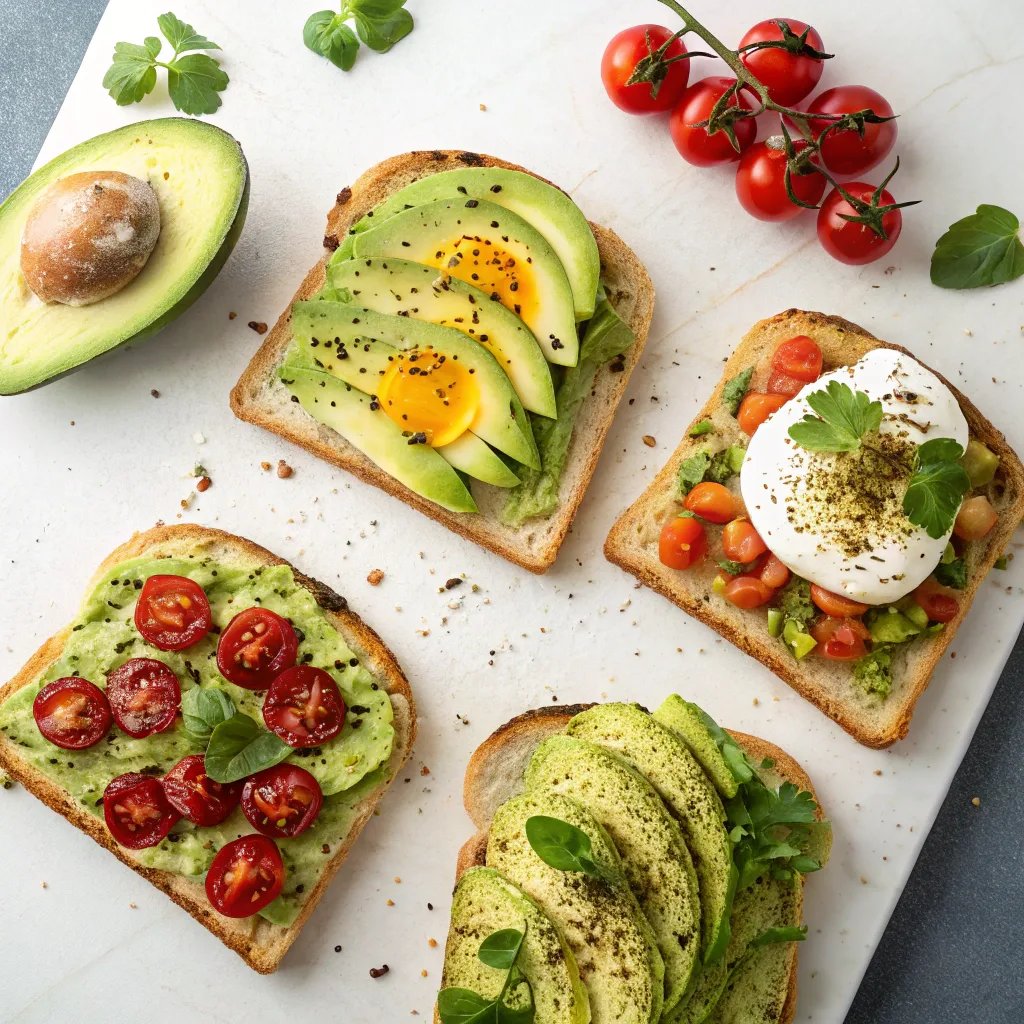 Avocado Toast Benefits – Healthy & Tasty Breakfast 11 Four avocado toast variations