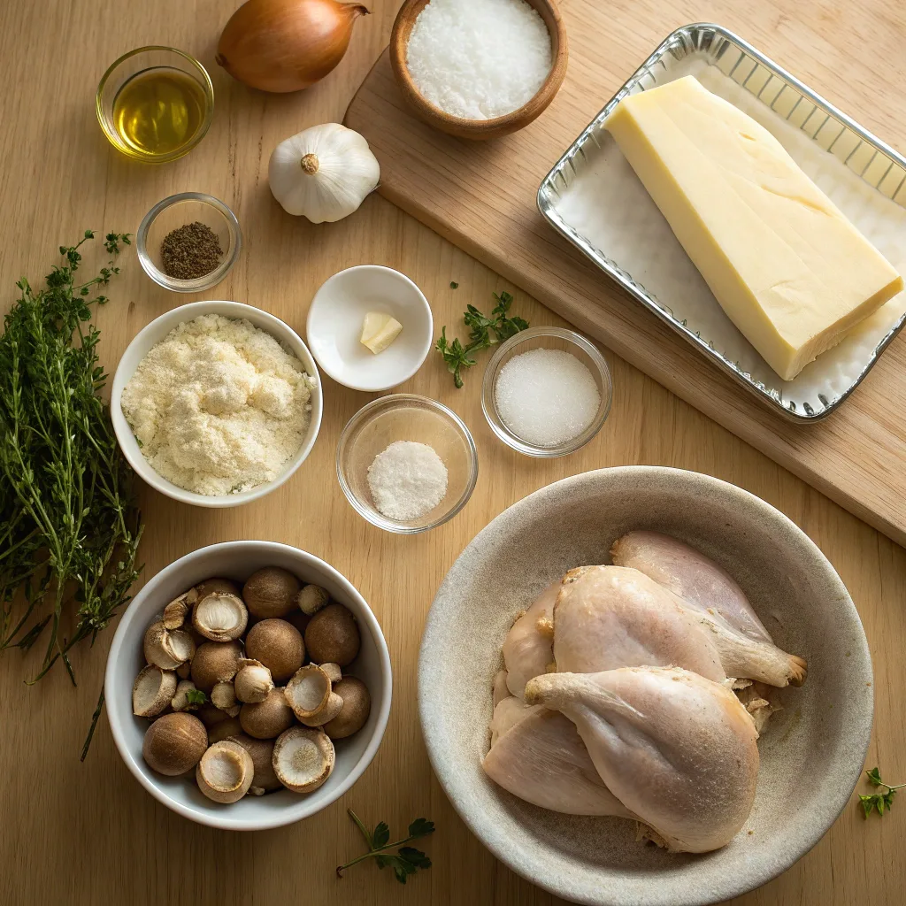 Easy Chicken and Mushroom Pie – Classic British Style 9 Ingredients for chicken and mushroom pie