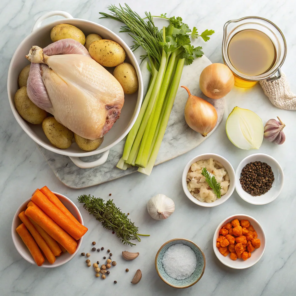 Ingredients for crockpot chicken pot roast