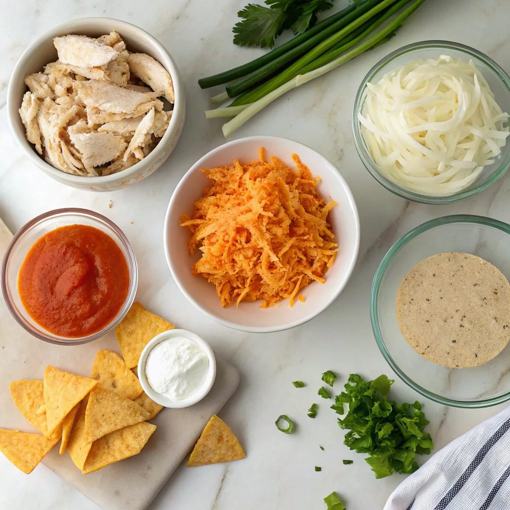 Ingredients for Frank’s Buffalo Chicken Dip