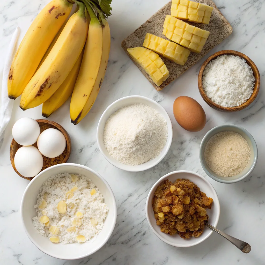 Moist Hawaiian Banana Bread with Coconut & Pineapple 9 Ingredients for Hawaiian Banana Bread
