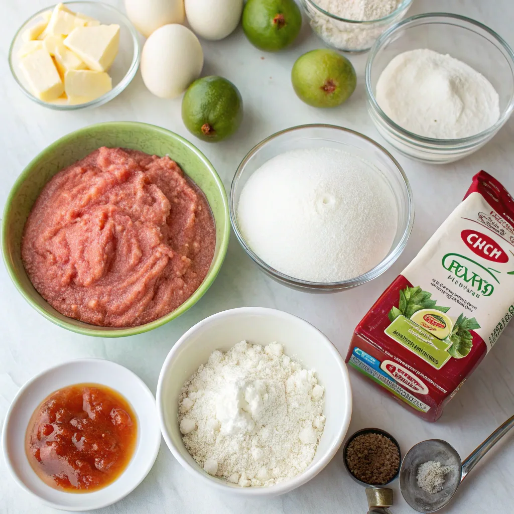 Hawaiian Guava Cake – Classic Pink Tropical Cake 9 Ingredients for Hawaiian guava cake