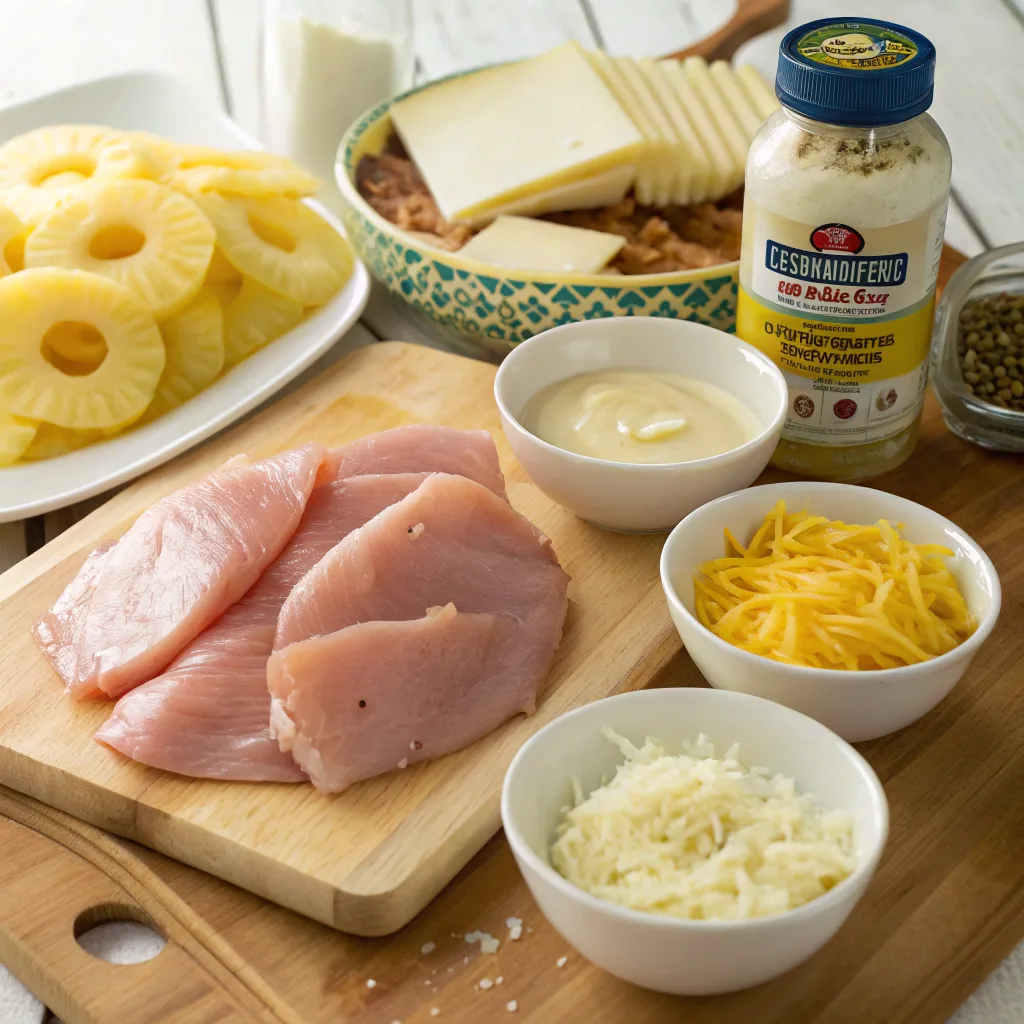 Ingredients for Malibu Chicken recipe