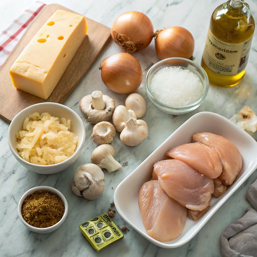 Ingredients for Texas Roadhouse Smothered Chicken