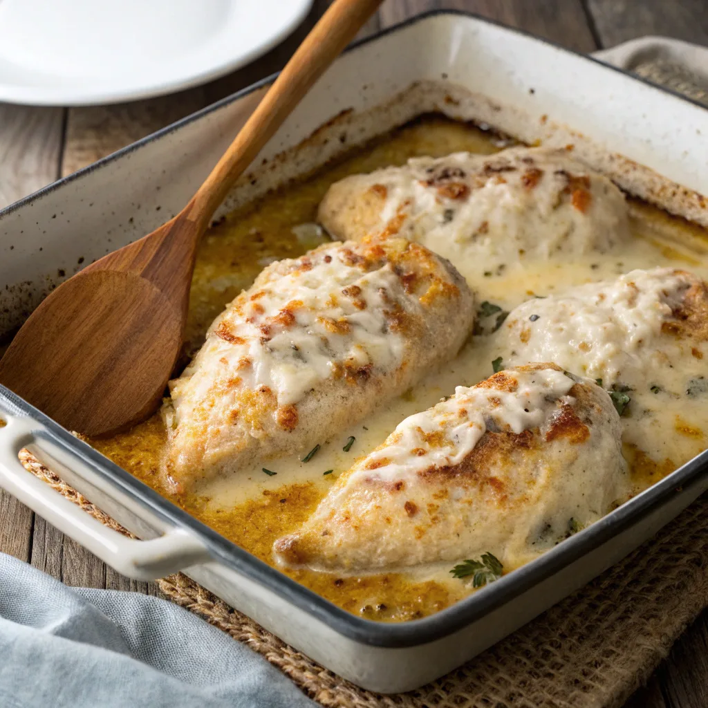 Baking baked ranch chicken in oven