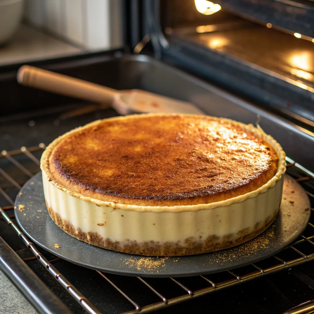 Churro Cheesecake Dessert – Sweet, Cinnamon Treat You’ll Love 10 Churro cheesecake baking in the oven