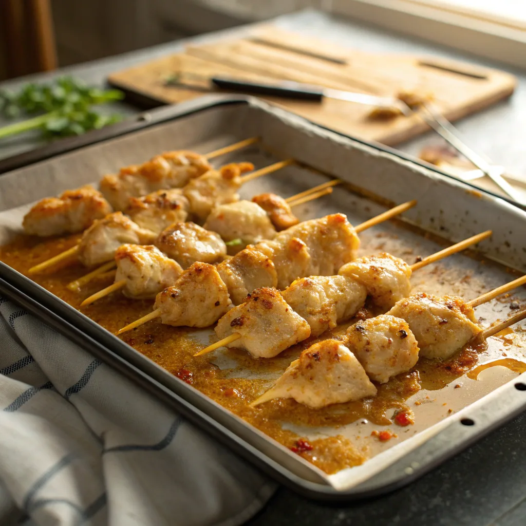 Bang Bang Chicken Skewers Easy Weeknight Dinner Recipe 10 Cooking bang bang chicken skewers in oven