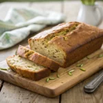 Healthy zucchini bread recipe sliced loaf