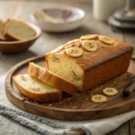 Vanilla Pudding Banana Bread Slice