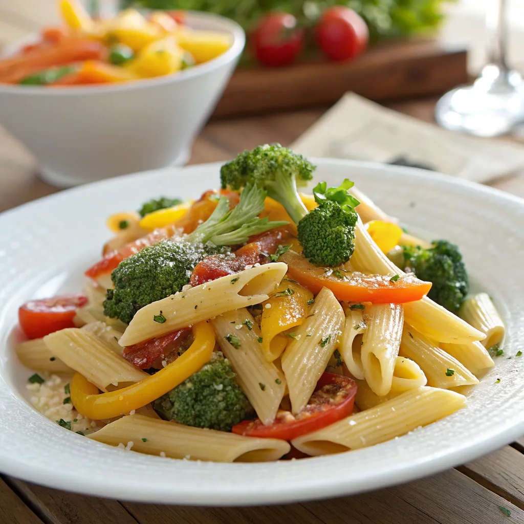 Creamy Pasta Primavera Sauce with vegetables
